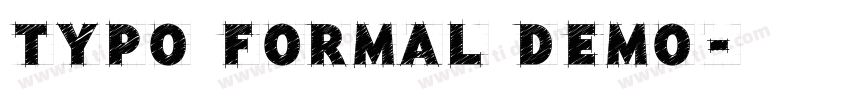 Typo Formal Demo字体转换